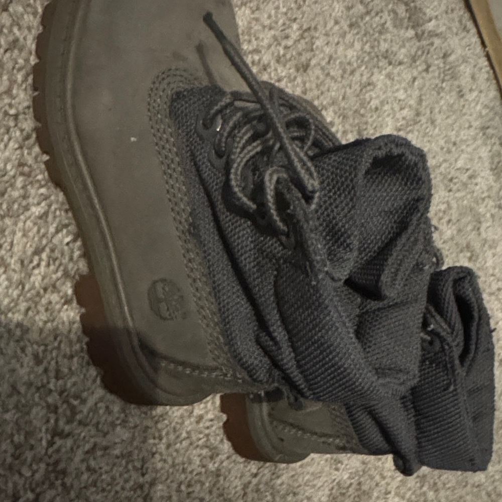 Timberland Dark Gray Boots toddler lightly worn